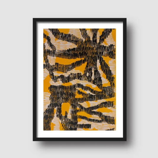 Spring Yellow - Ecclesall Woods | Limited Edition Hand Printed Linocut (15 Editions)