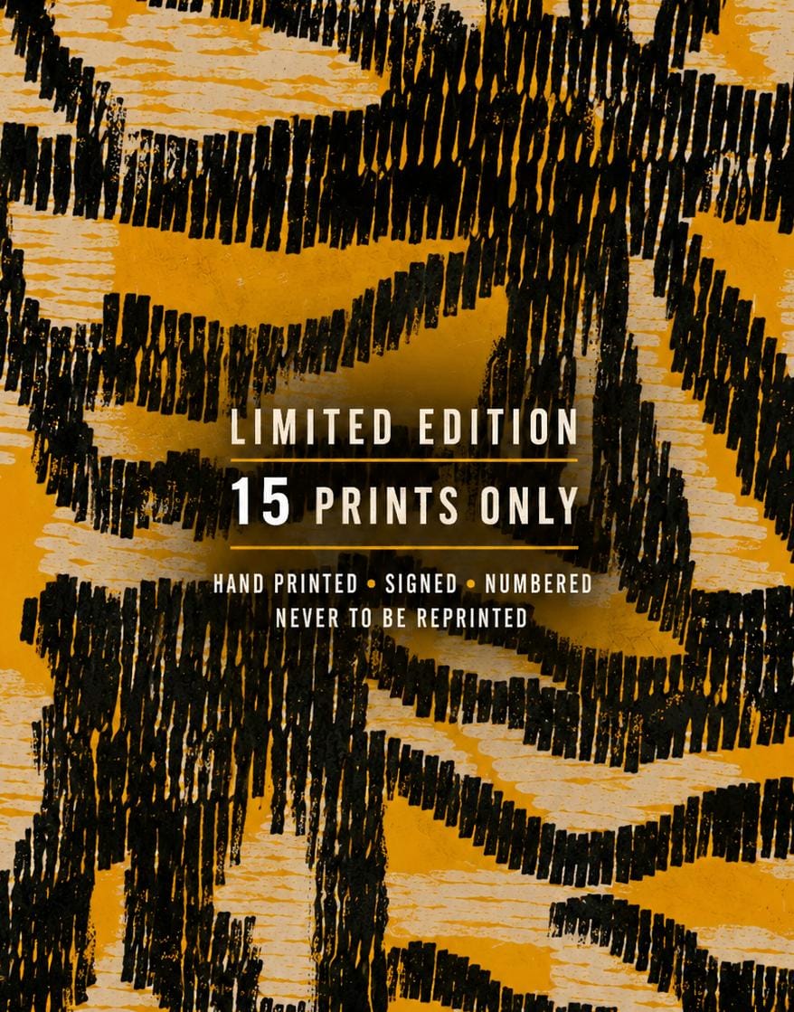 Spring Yellow - Ecclesall Woods | Limited Edition Hand Printed Linocut (15 Editions)